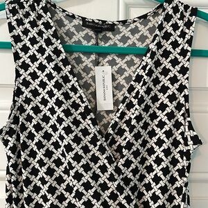 Banana Republic NEW Black and White Sleeveless Dress